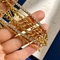 Thép không gỉ Lớp vàng kim cương Hình dạng vòng cổ Choker đồ trang sức cho phụ nữ