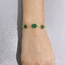 thương hiệu thiết kế độc lập vòng tay vỏ xanh Vòng tay dây chuyền bằng thép không gỉ