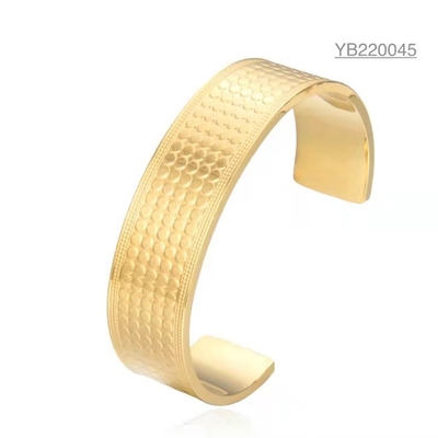 thép không gỉ thủy triều thương hiệu đồ trang sức vàng kim cương rộng vòng tay phù hợp tất cả các vòng đeo tay