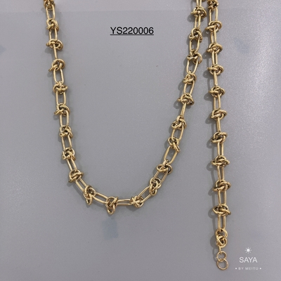 Thương hiệu sang trọng Vàng thép không gỉ Công nghiệp nặng Chuỗi trang sức Vòng đeo tay