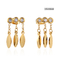 Rhinestone Tassel Sequin Drop Earrings Bông tai mạ vàng 14k thời trang