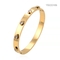 Đính hôn Strobe Rhinestone Bangle K Gold Inox Snap Bracelet